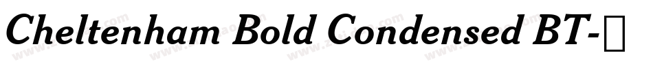 Cheltenham Bold Condensed BT字体转换